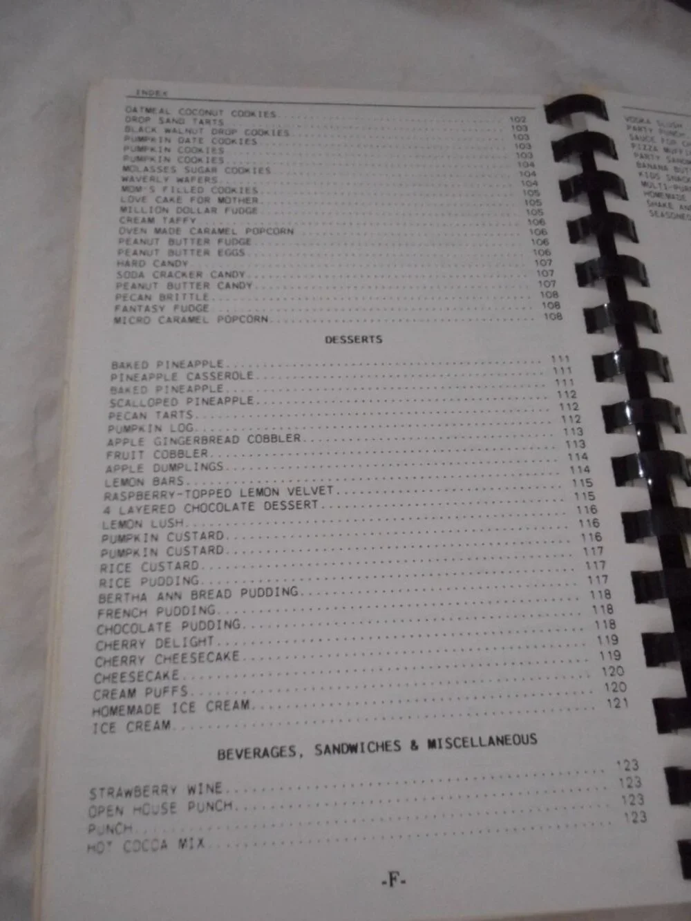 Vintage 1987 Softcover Spiral bound Country Cookbook Central PA
